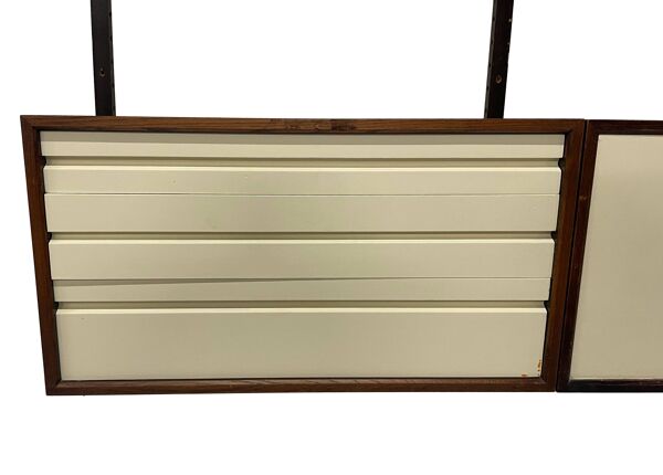 Vintage Poul Cadovius Royal System Wandsysteem Wengé