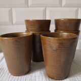 Set of 6 Digoin stoneware cups
