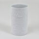 White relief Op Art porcelain vase by Bjorn Wiinblad, Rosenthal Studio Line, 1960s.