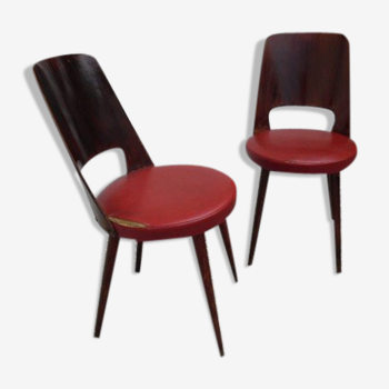 Set of two Baumann bistro chairs