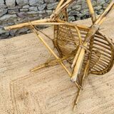Vintage rattan armchair