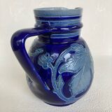 Betschdorf Alsace salt stoneware pitcher signed Schmitter Roger