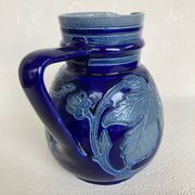 Betschdorf Alsace salt stoneware pitcher signed Schmitter Roger