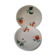 6 plates luneville garden/logo motifs