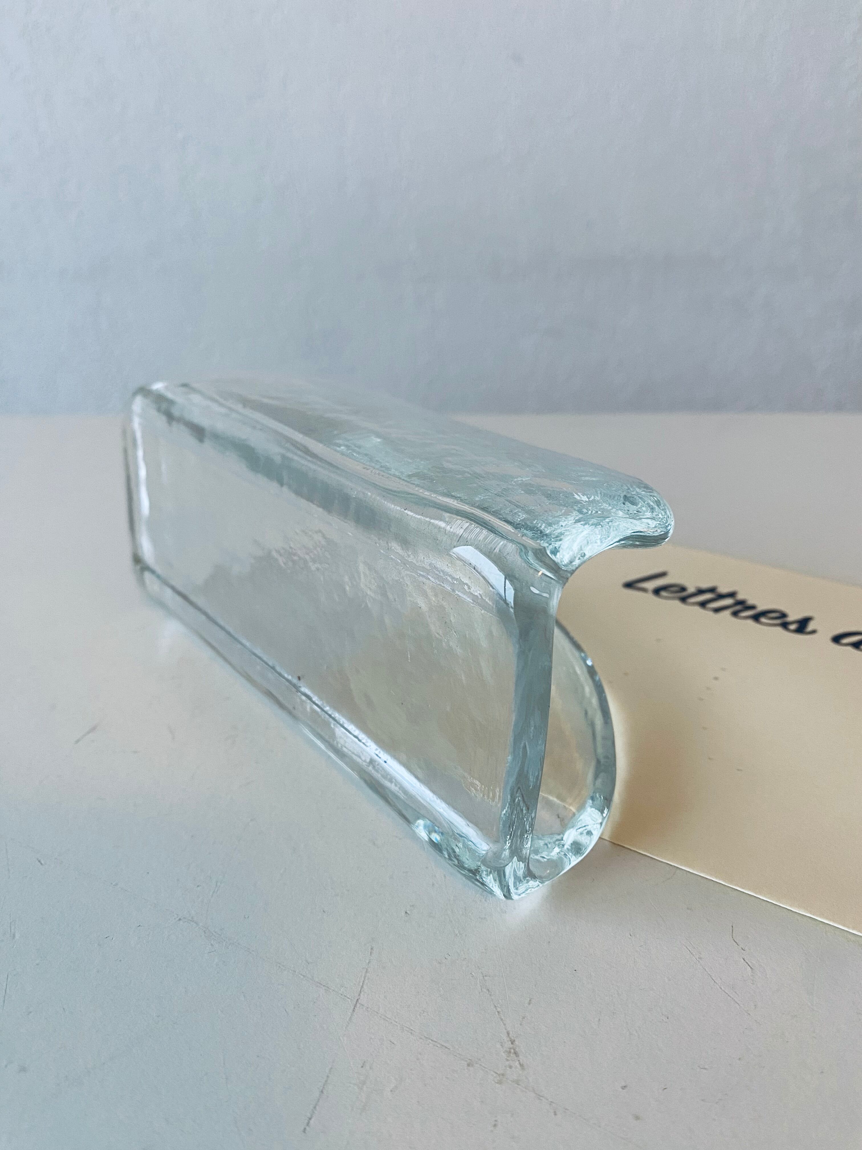 Glass letter holder