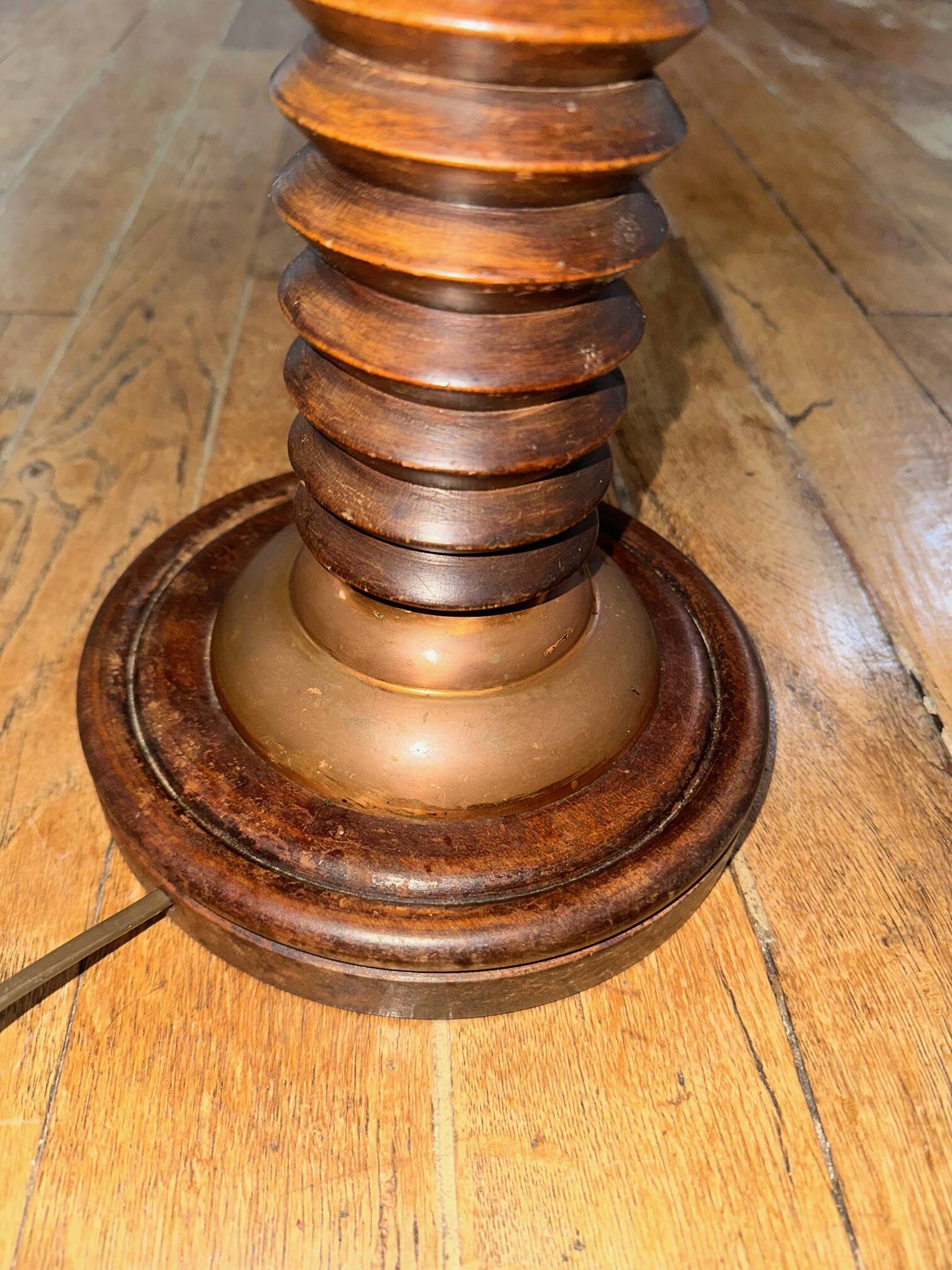 Vintage lamp with retro shade
