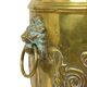 Large Brass Planter Jardinière Firewood Repoussé ca 1900