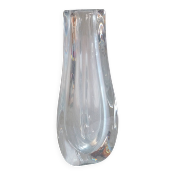 Vase design trilobe crystal from st louis france 3.2kg