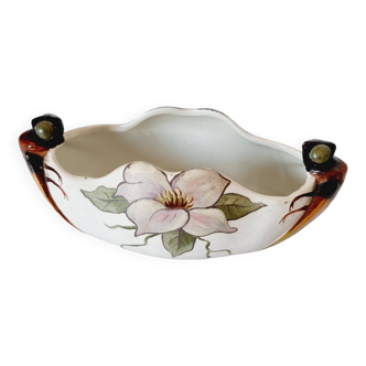Authentique jardinière en porcelaine Art Nouveau de 1901 Royal Cophenhagen attribuée à Arnold Krog