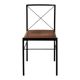 Metal and cognac leather chair, Arrben Italy design 1970