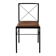 Metal and cognac leather chair, Arrben Italy design 1970