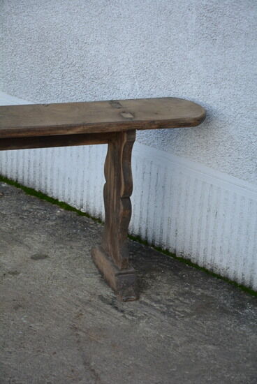 Large oak farm bench