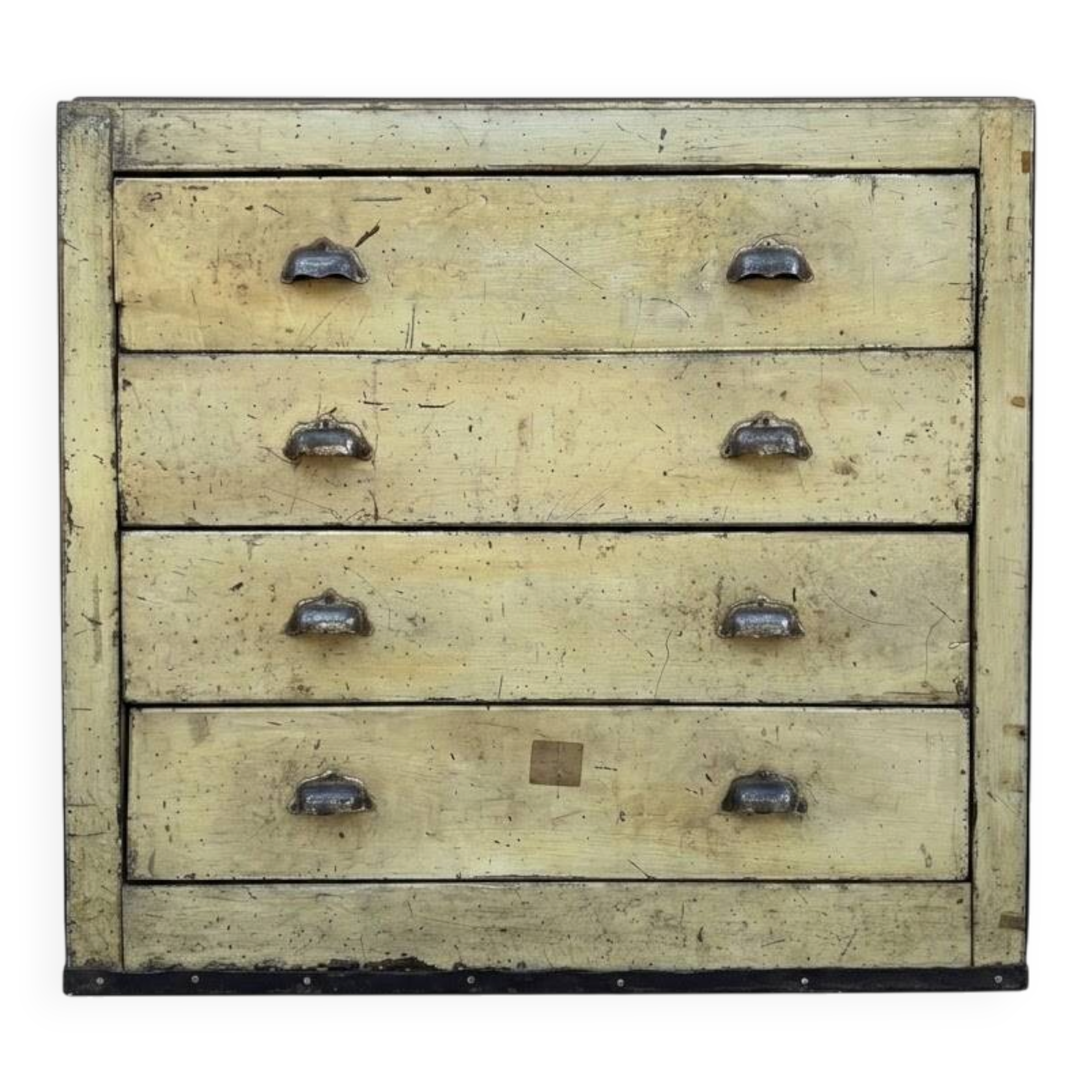 1940s iron and wood workshop furniture