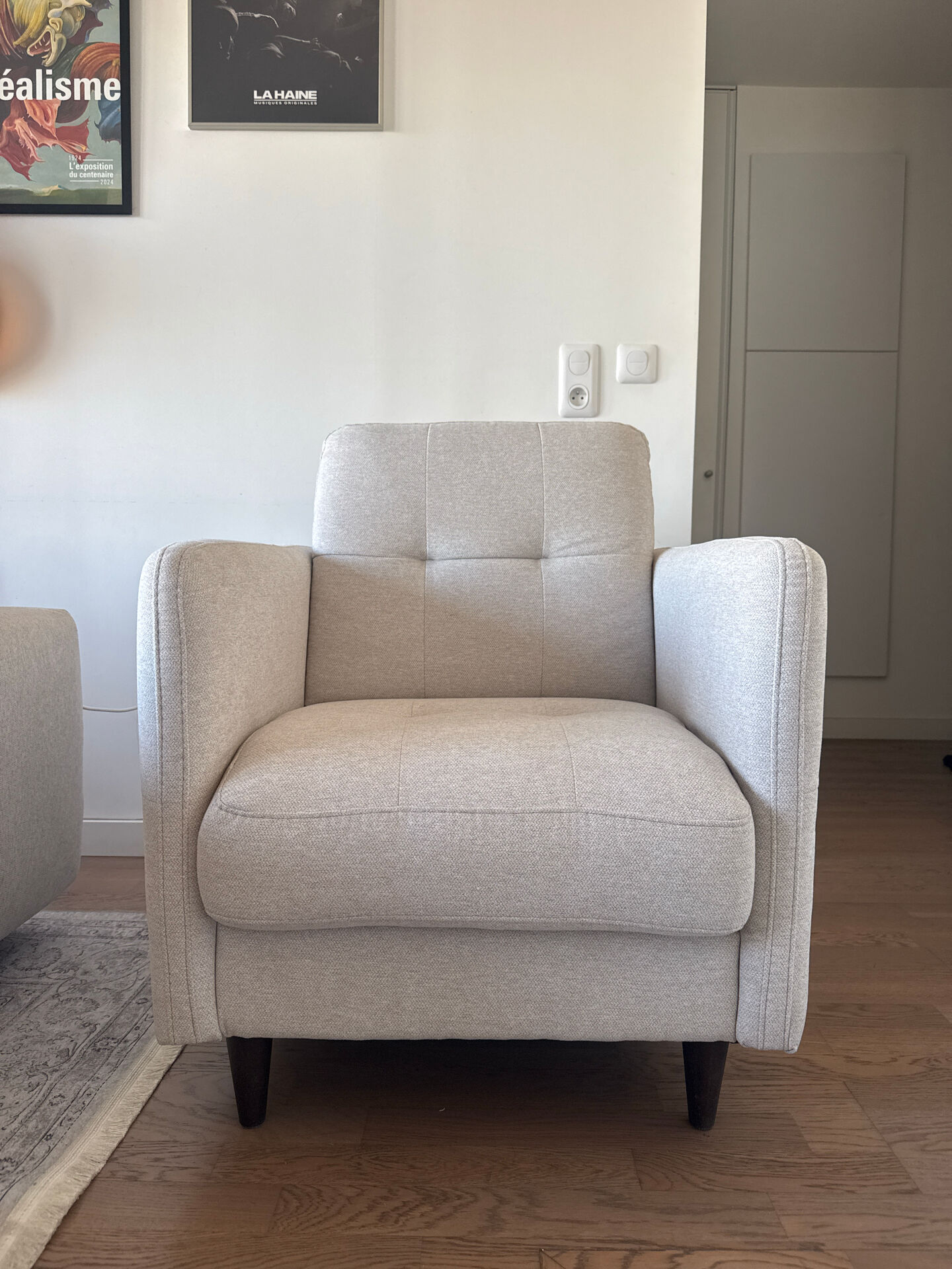 Soho armchair – diva divani – gemma avoine fabric – new