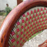 Lot of 5 folding bistro chairs of terrace type "parisian"