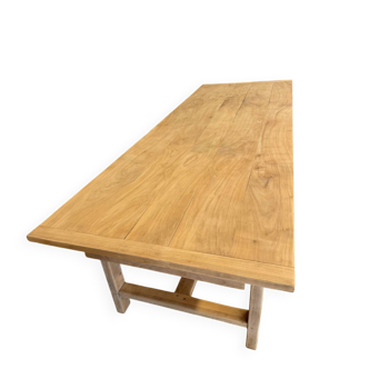Solid wood farmhouse table