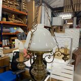 Gilded brass ceiling lamp