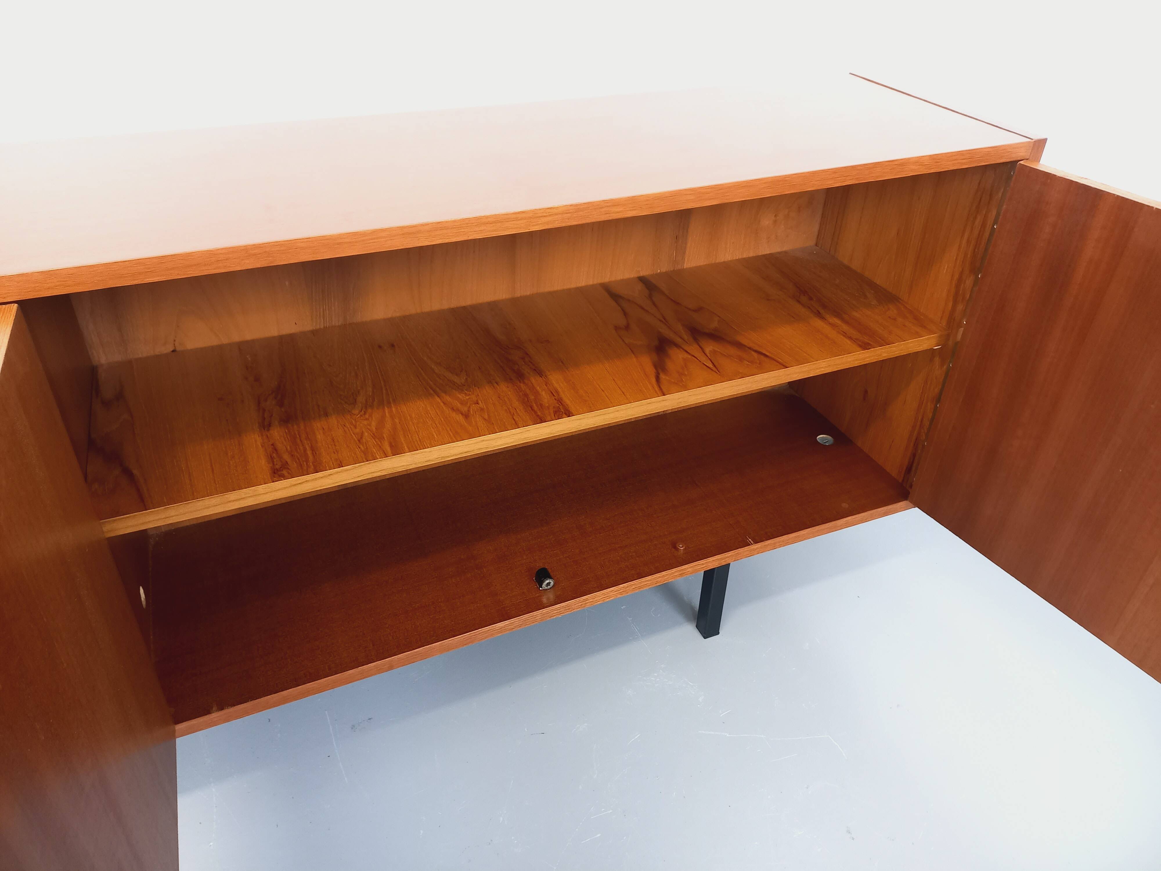 Vintage Scandinavian modernist style teak sideboard storage unit