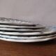 6 plates in earthenware iron by LG
