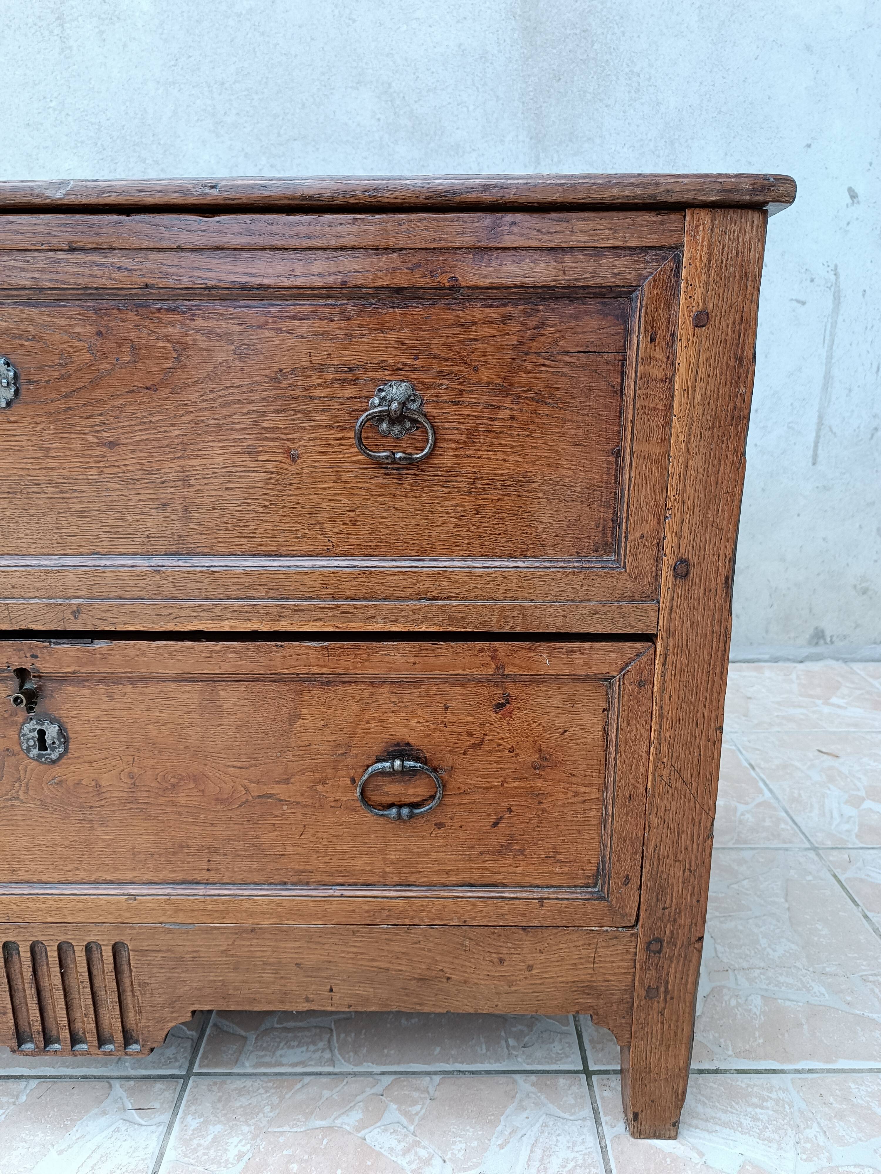 Louis XVI oak chest