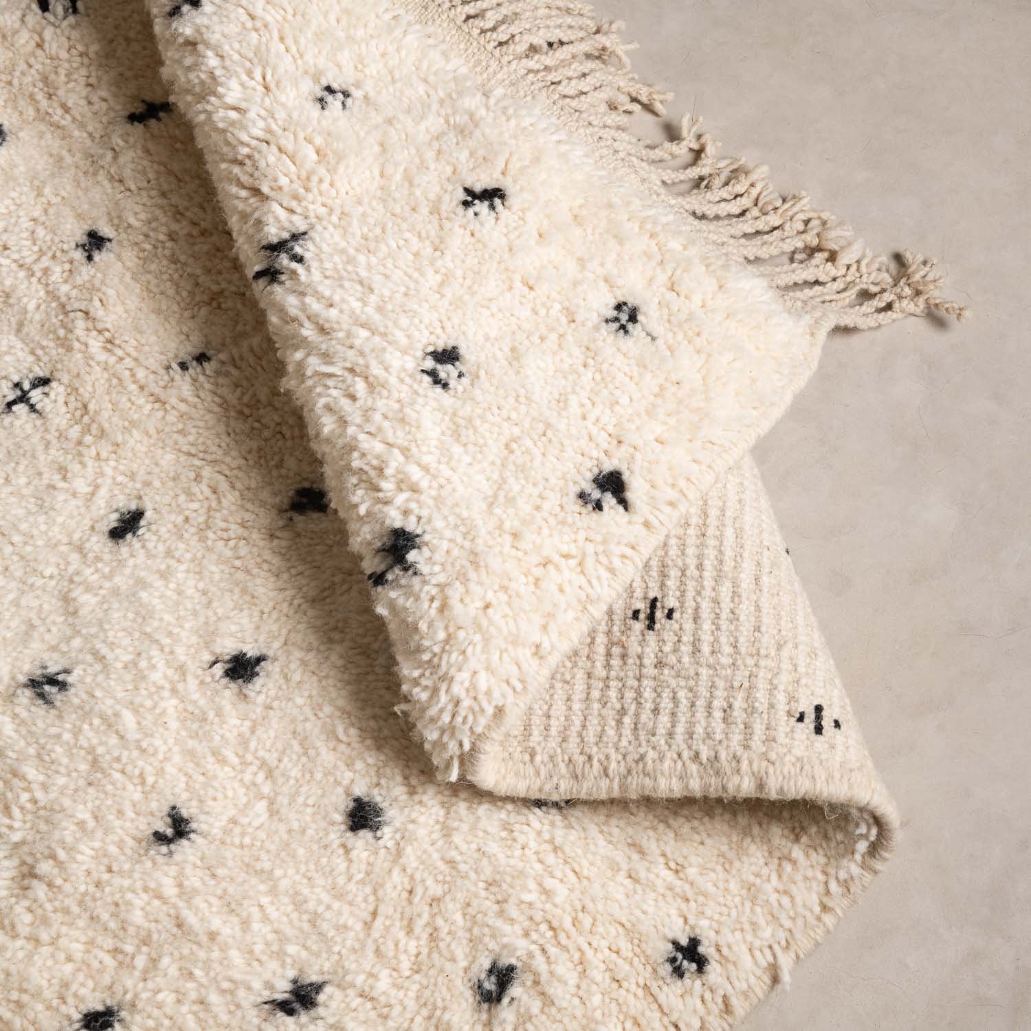 Tafraout – Black and white Berber rug