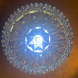 Round star-shaped glass ceiling light