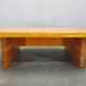 1960s Scandinavian Solid Pine Coffee Table Minimalist Design