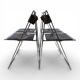 Lübke 4-piece set of folding dining chairs by Fantoni&Geraci, 1969