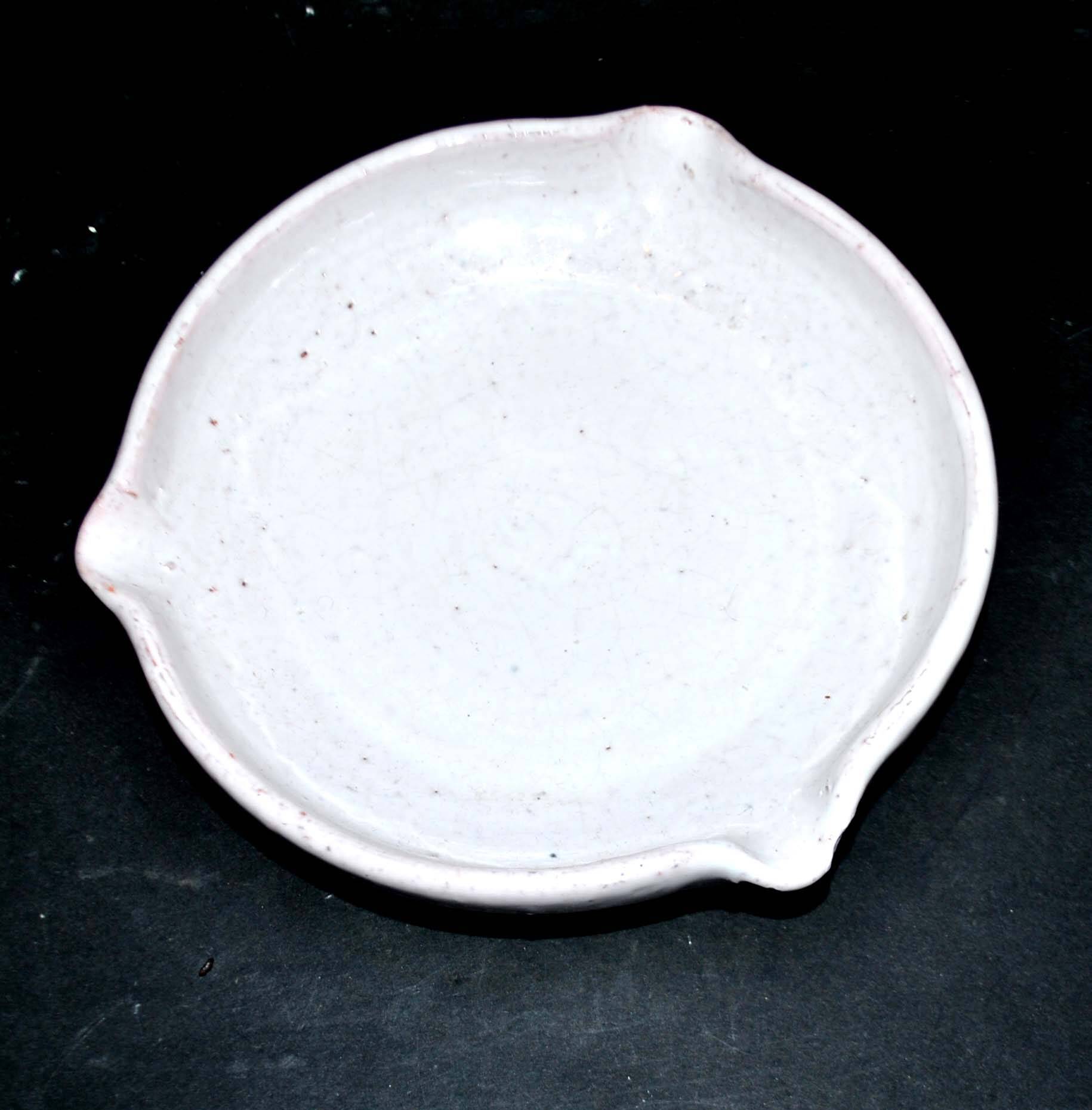 VALLAURIS, Vintage ceramic empty pocket ashtray signed LJJ Laurent Jacques et Juliette 1960