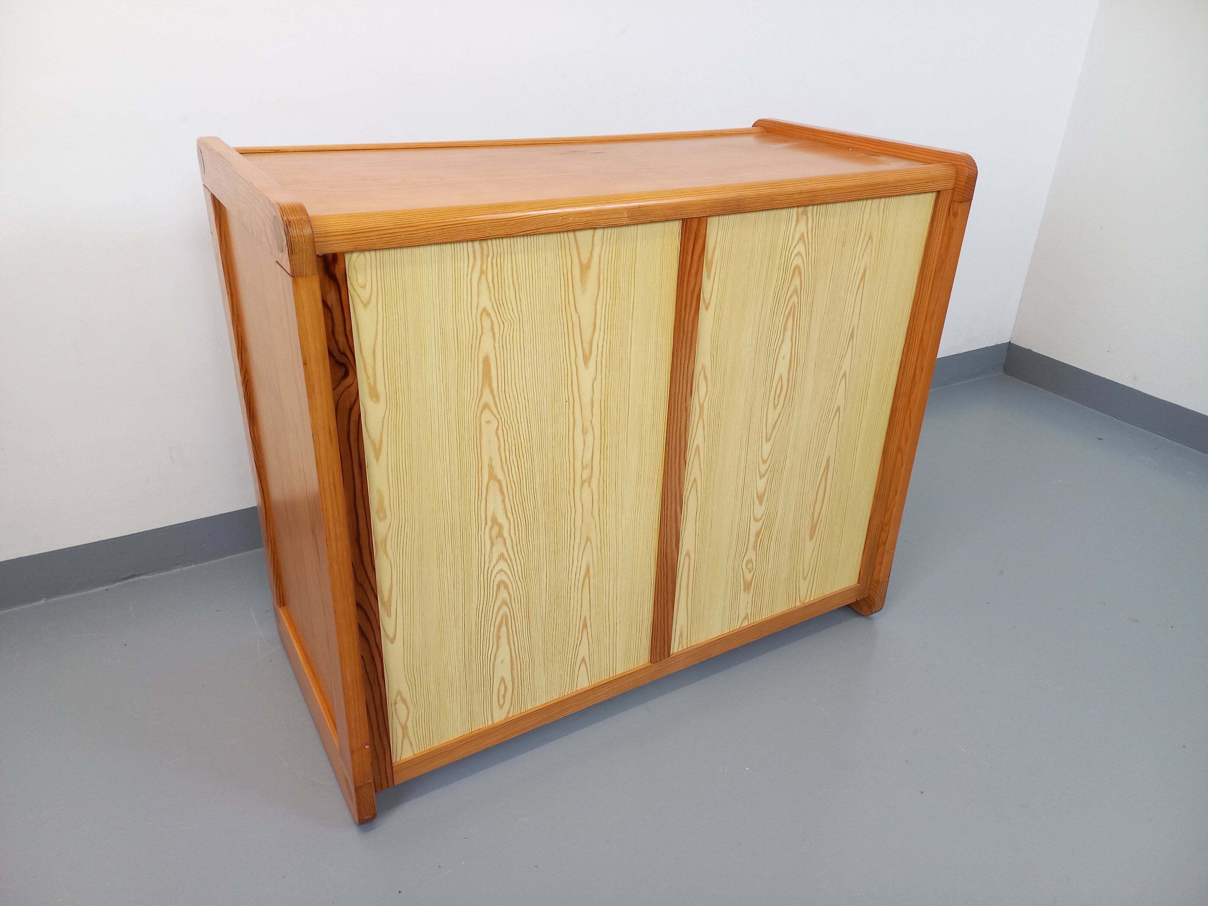 Commode en pin Gautier vintage des années 70 80
