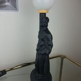 Black ceramic lamp woman floor lamp