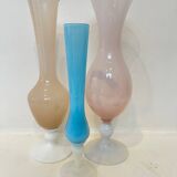 Pink opaline vase, 1970