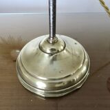 Art Nouveau jeweler's lamp in bronze and glass paste tulip