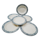 Set of 6 hollow plates Terre de Fer