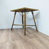 Vintage wicker side dining table