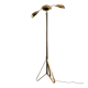 Mid-century Russian floor lamp with three adjustable brass shades