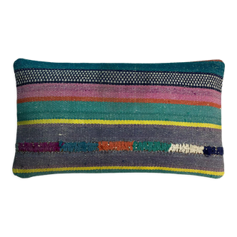 Turkish handmade kilim cushion cover , 30 x 50 cm