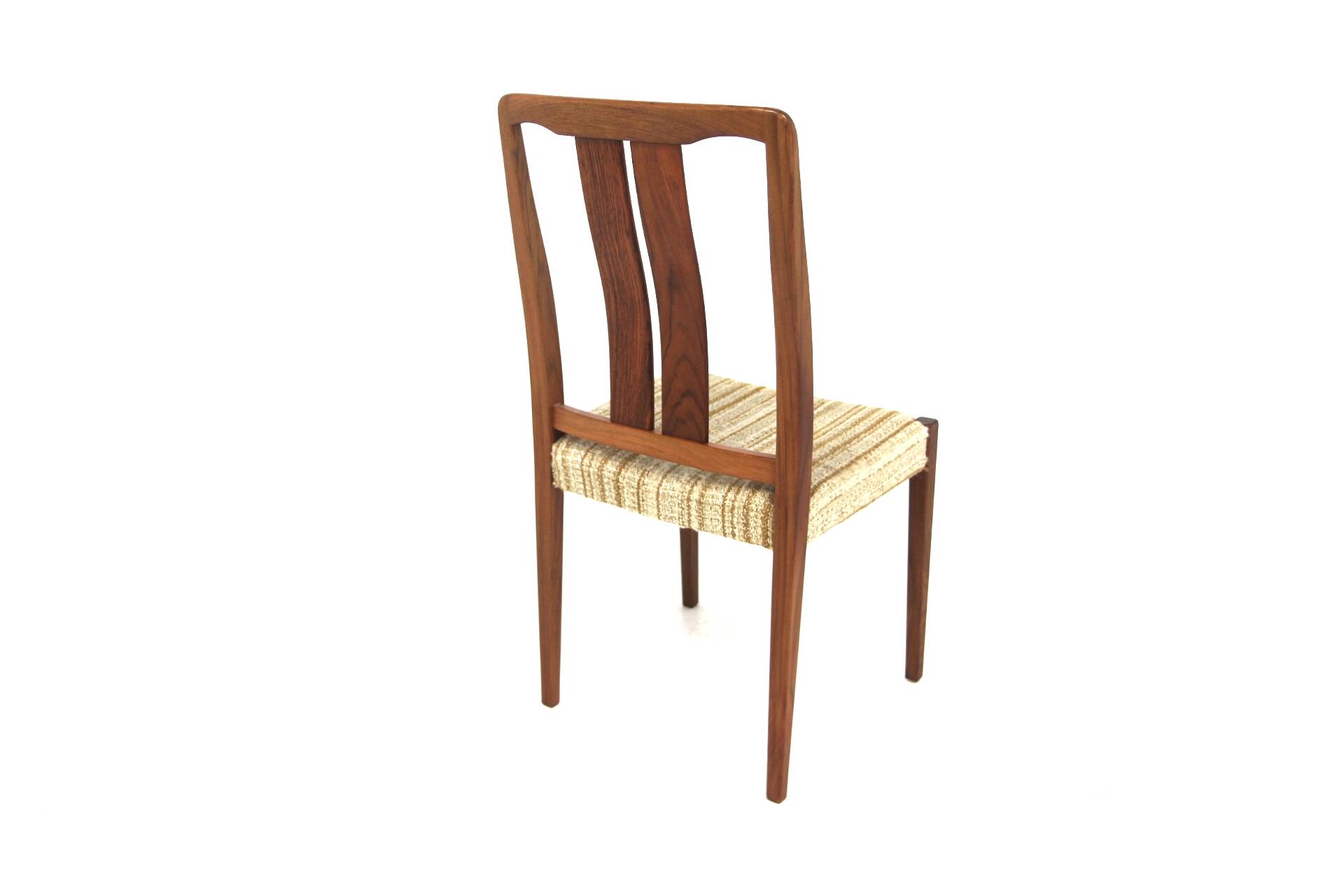Set of 4 Scandinavian rosewood chairs, Sweden, 1960