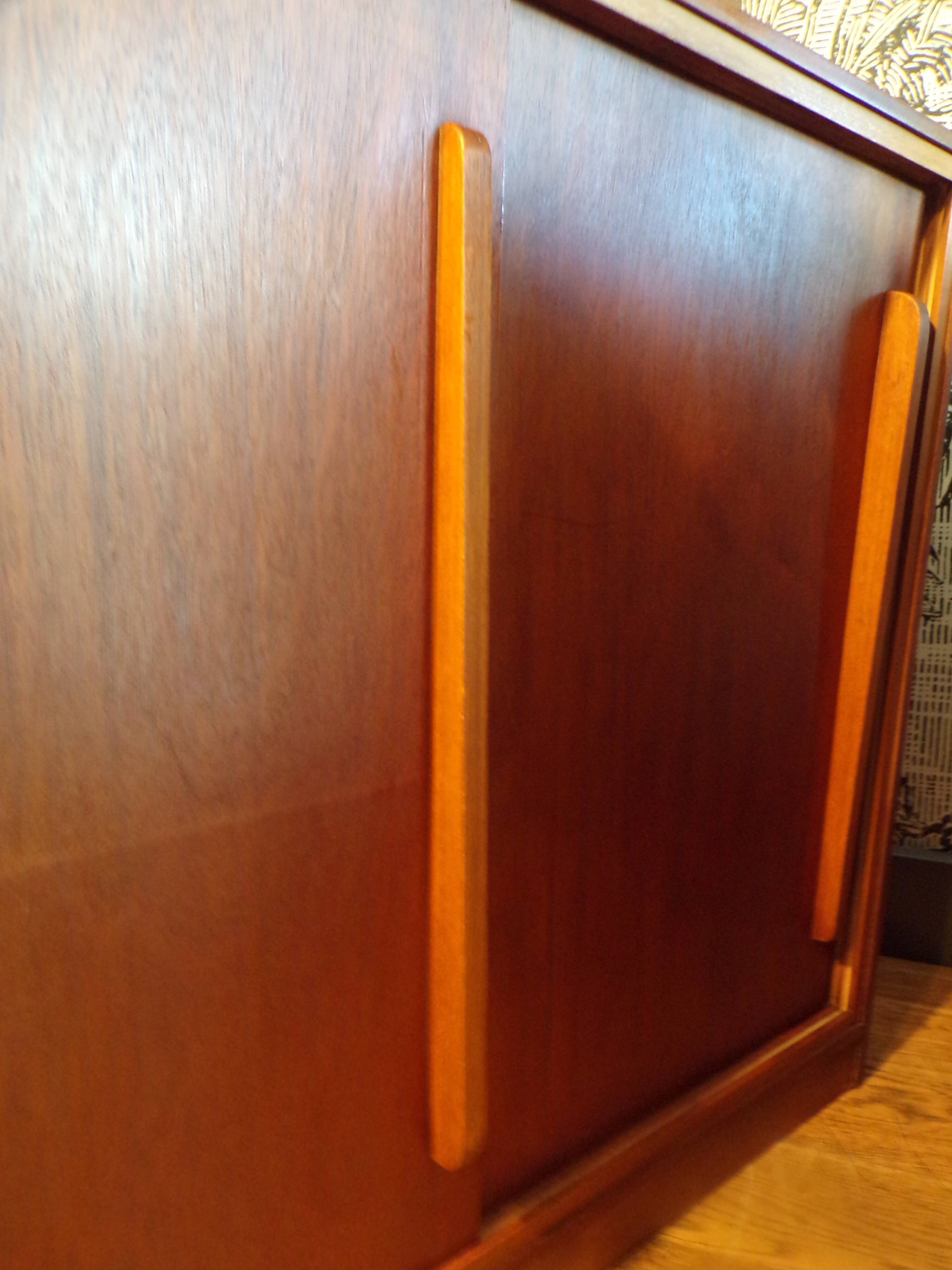 Duo of trade furniture with sliding doors