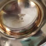 tea and coffee set 5 pieces in silver metal Gallia for Christofle model "Malmaison"