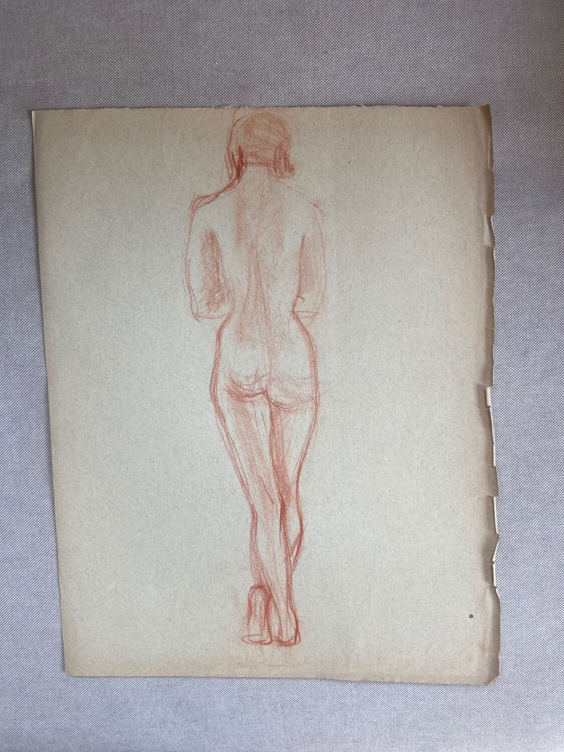 Female nude drawing