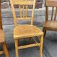 Lot 4 Bistro chairs mismatched wood curved Brasserie