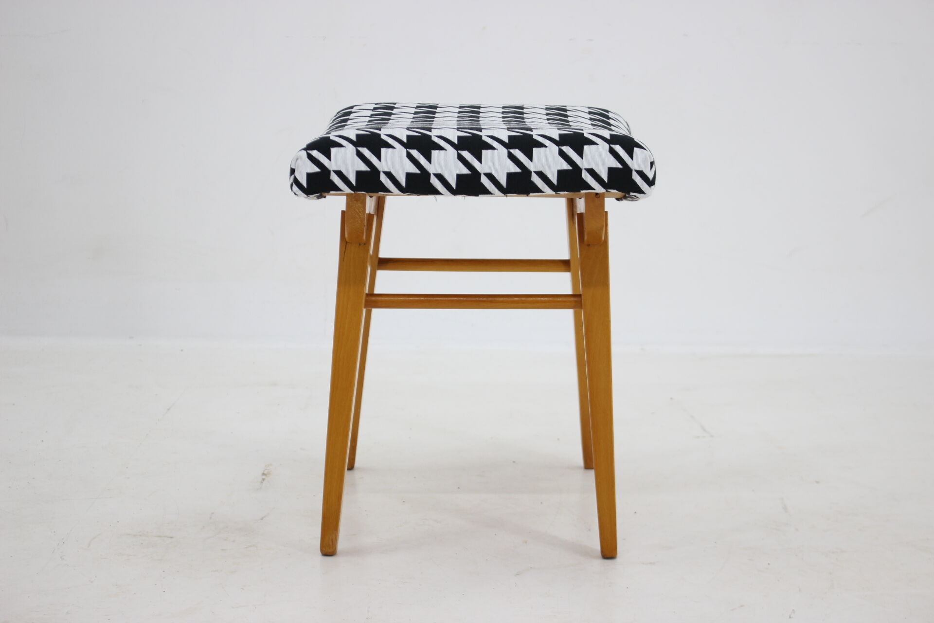 1970s Wood Stool, Czechoslovakia