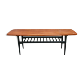 Table basse - teck et bois noir - 1960