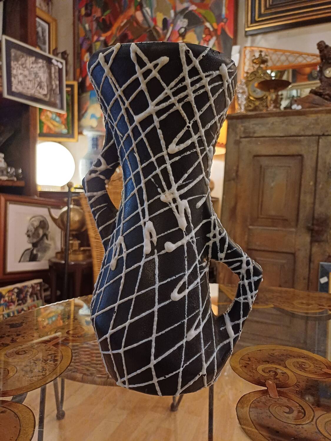 Beautiful Vintage Vase, Vallauris Ceramics 1950, 1960