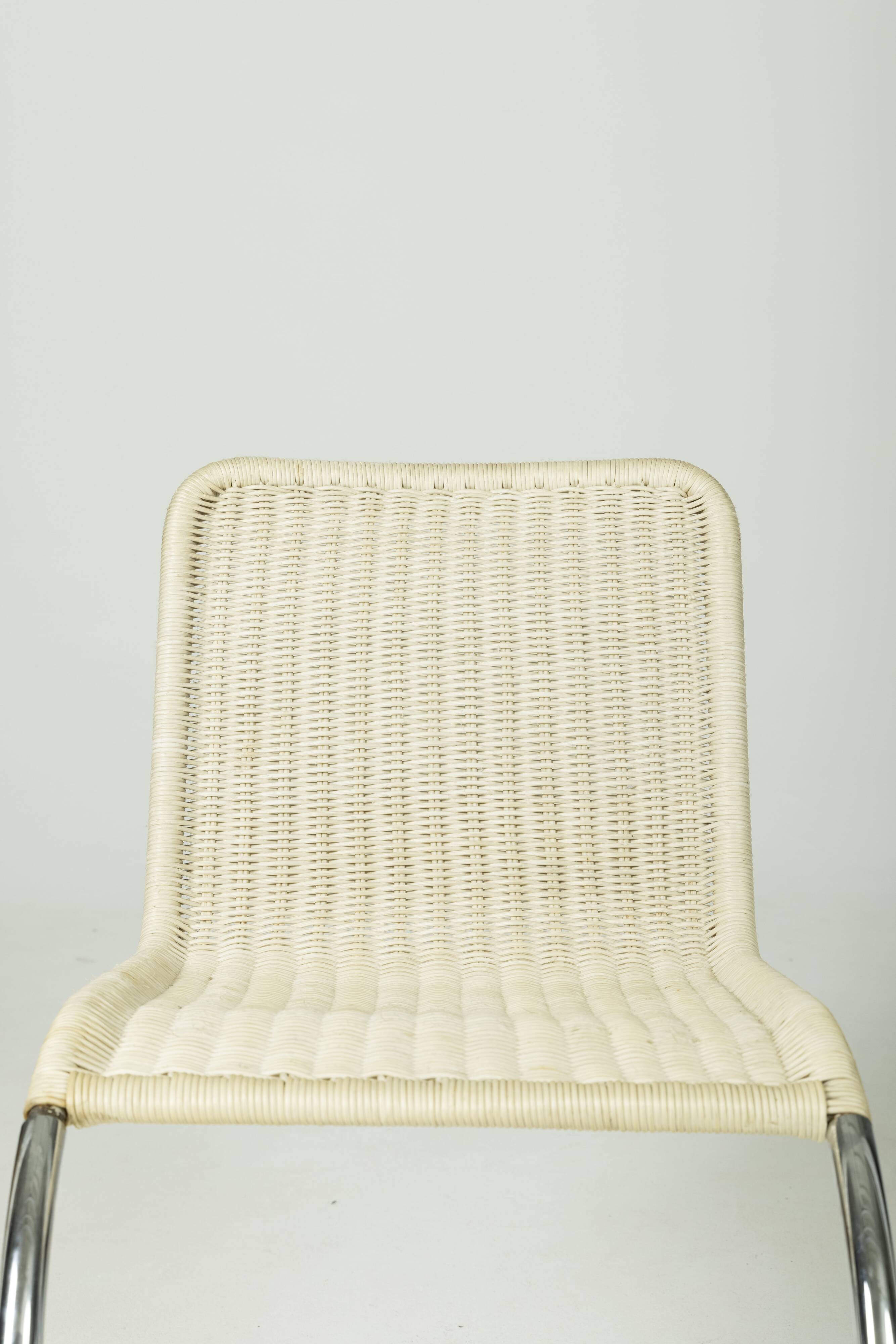 Bauhaus "MR10" chairs by Ludwig Mies van der Rohe, Tecta edition circa 1990