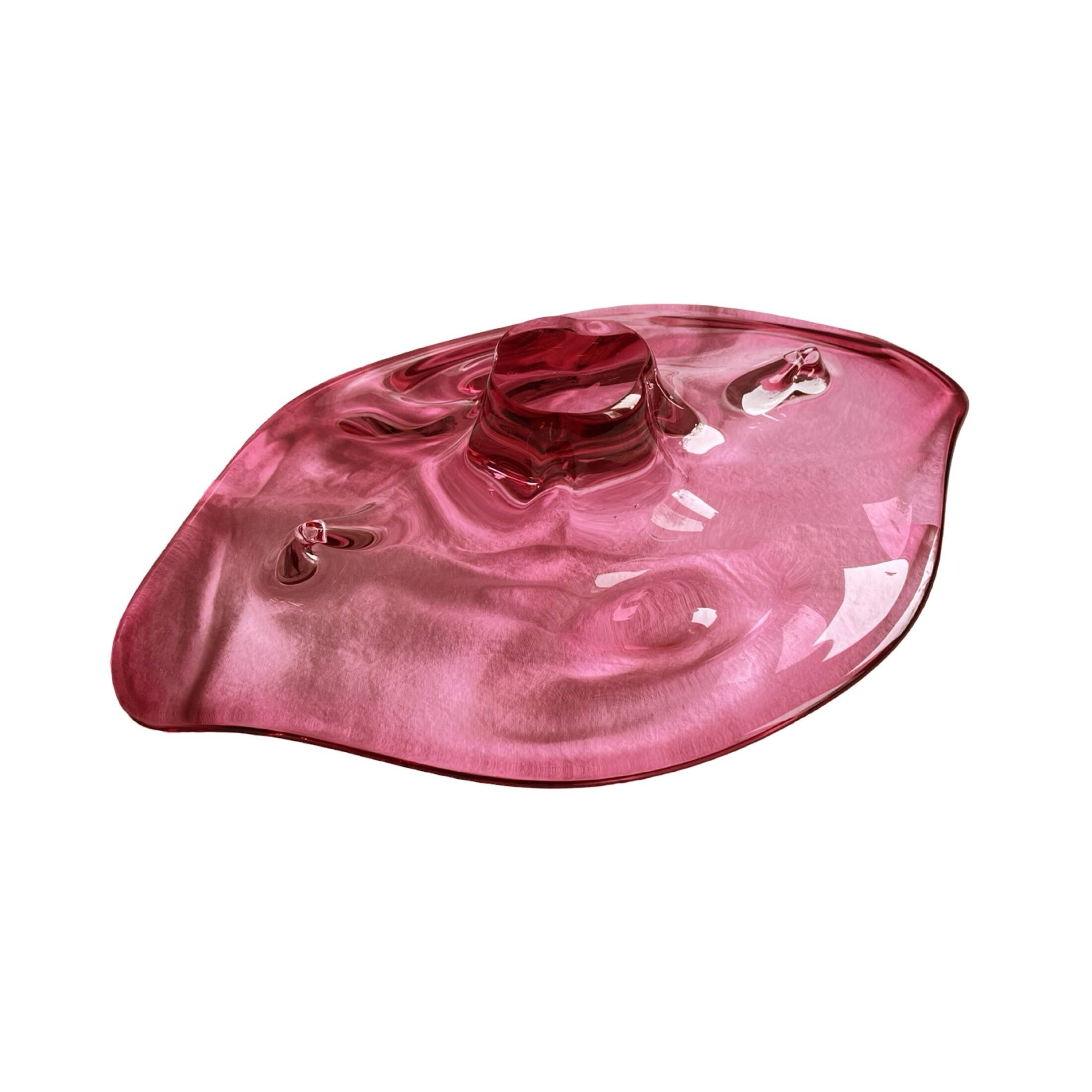 Large platter, designed by J. Hospodka, Chribska Sklarna, Czechoslovakia, 1