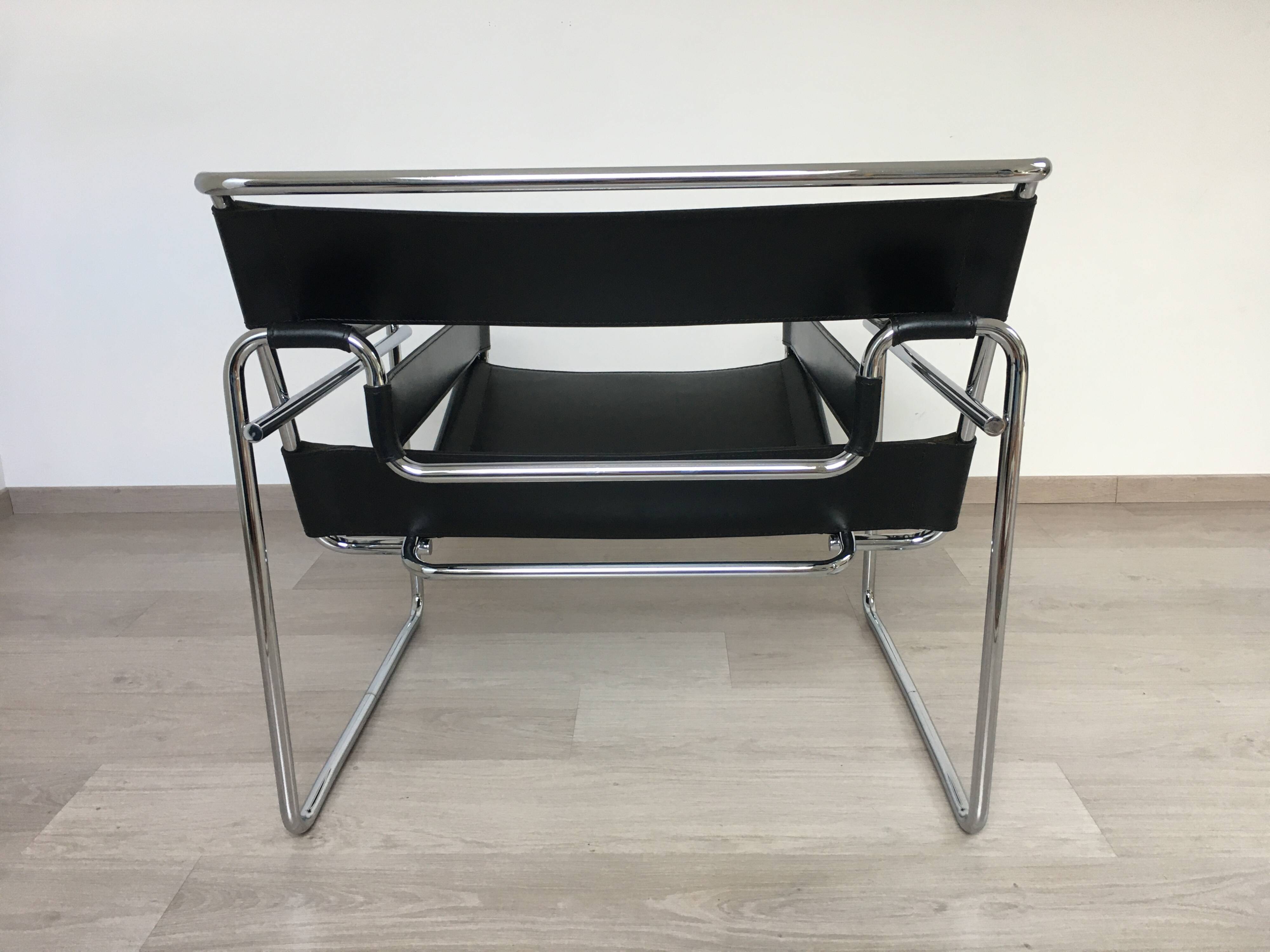 Fauteuil Wassily de Marcel Breuer année 1980