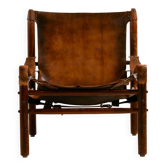 Fauteuil lounge en cuir de veau hongrois