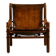 Hungarian calf leather lounge chair